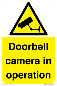 Doorbell camera in operation